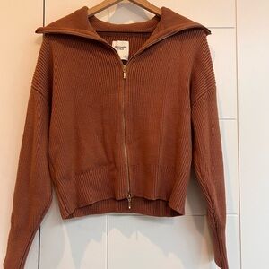 Abercrombie & Fitch Brown Cardigan Sweater